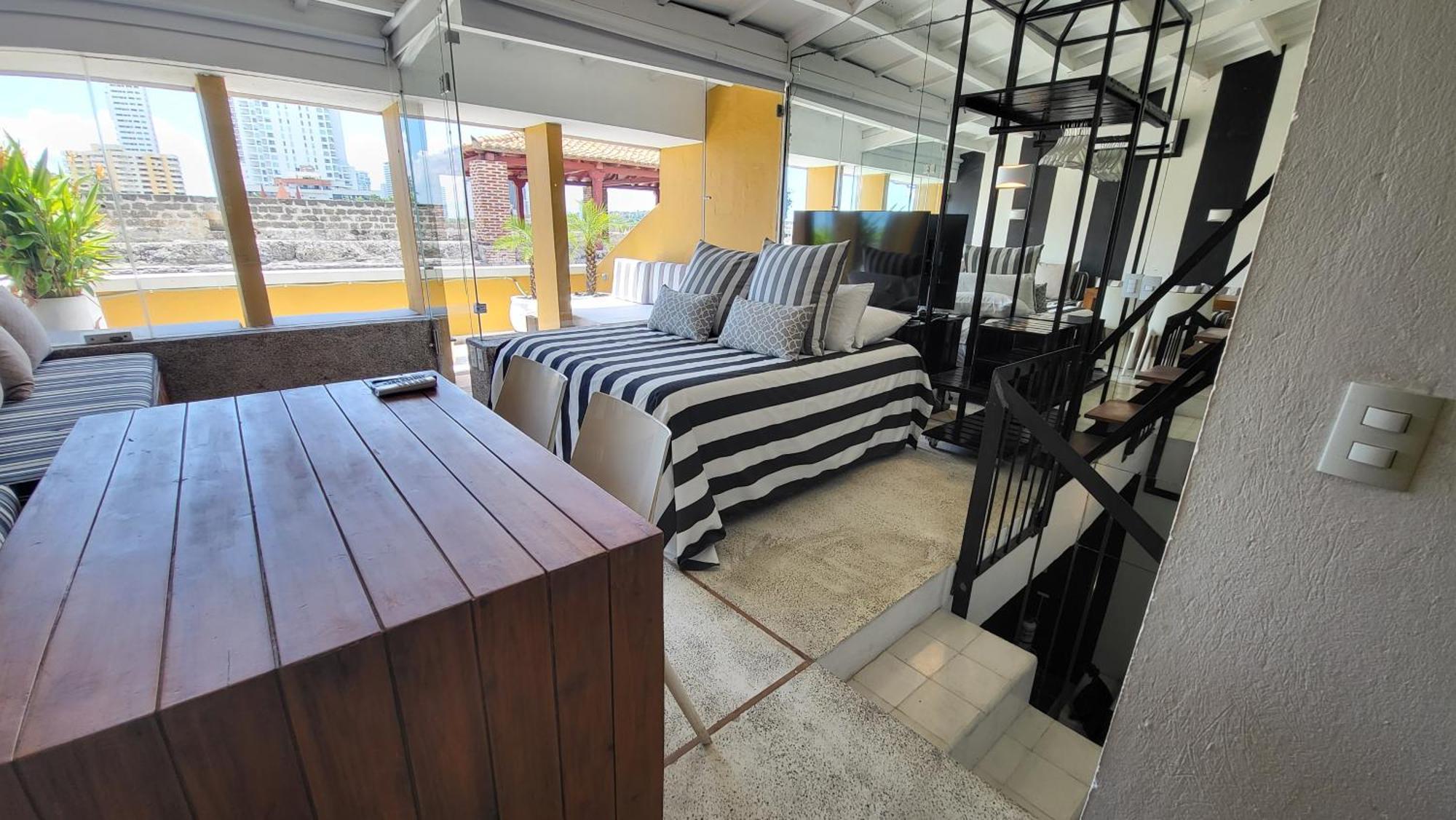 Apartamento Duplex Vista Al Mar Y Murallas Nuevo En La Ciudad Amurallada Apartment Cartagena Luaran gambar